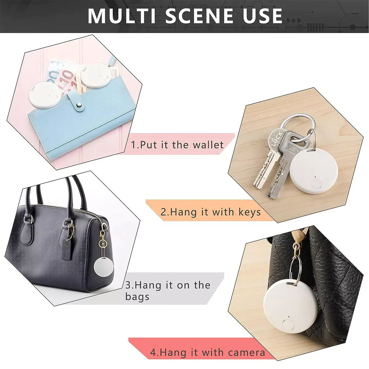Bluetooth Mini GPS Tracking Air Key Tag Child Pet Finder Tracker Location Device - Winima