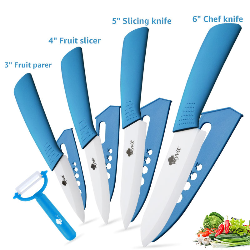 Ceramic Knife Set with Non-Slip Handles (5 Pieces) - Winima