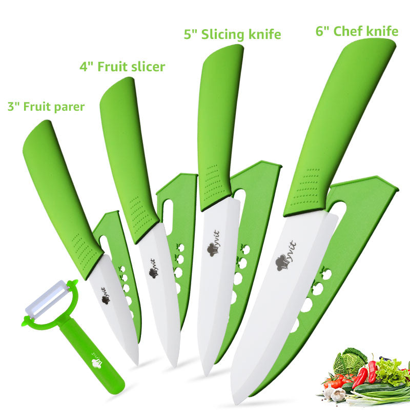 Ceramic Knife Set with Non-Slip Handles (5 Pieces) - Winima