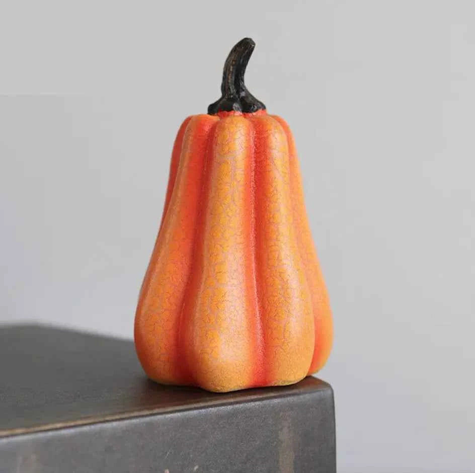 Halloween Pumpkin Lantern with LED Candle Lamp - Luminous Resin Simulation - Winima