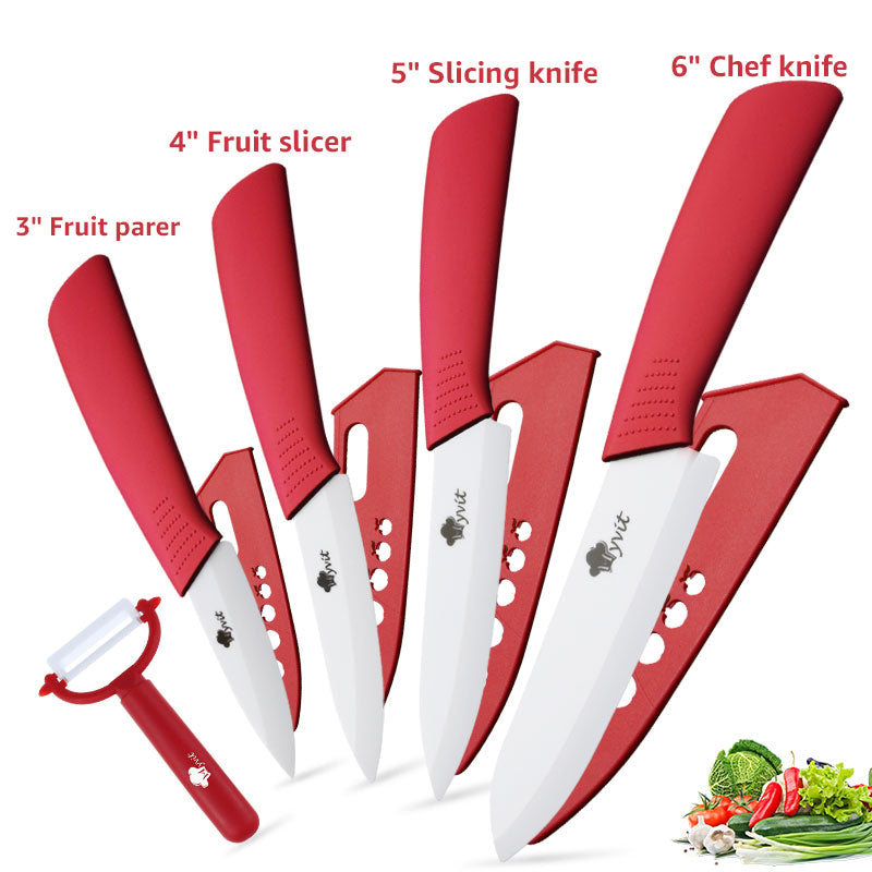 Ceramic Knife Set with Non-Slip Handles (5 Pieces) - Winima