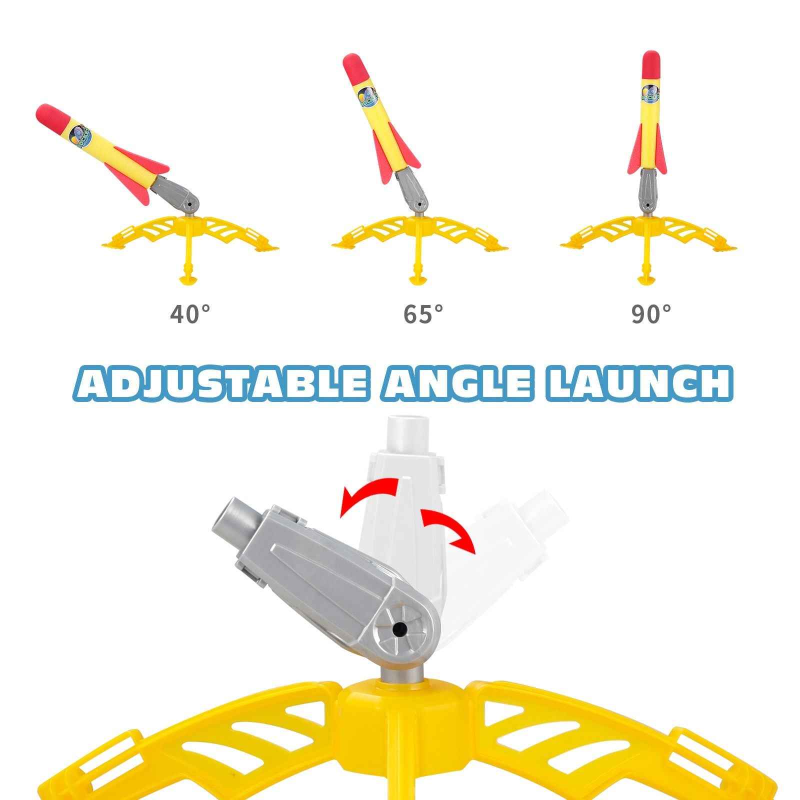 Outdoor Aerial Rocket Launcher - Ideal for Boys and Girls of ages 3 to 8 Years