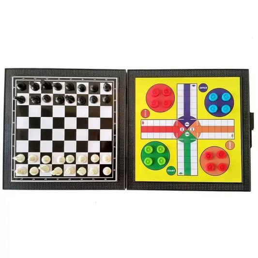 3 In 1 Magnetic Travel Chess Game, Foldable Portable Chess Board Game for Kids, Entertaining Road Trip Toys, Travel Games, and Desktop Toys Perfect Gift for Birthday, Christmas, Thanksgiving