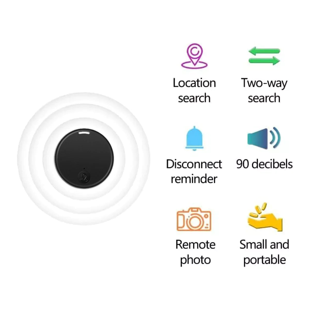 Bluetooth Mini GPS Tracking Air Key Tag Child Pet Finder Tracker Location Device - Winima