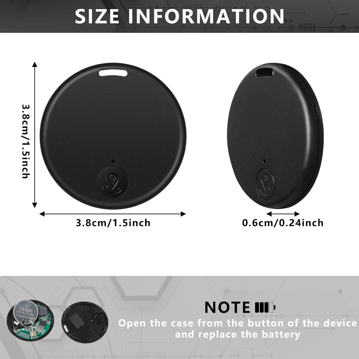 Bluetooth Mini GPS Tracking Air Key Tag Child Pet Finder Tracker Location Device - Winima