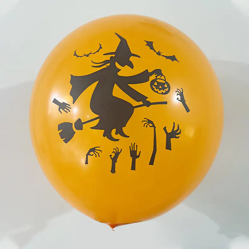 Halloween Skull Black Balloons (Set of Halloween Balloons) - Winima