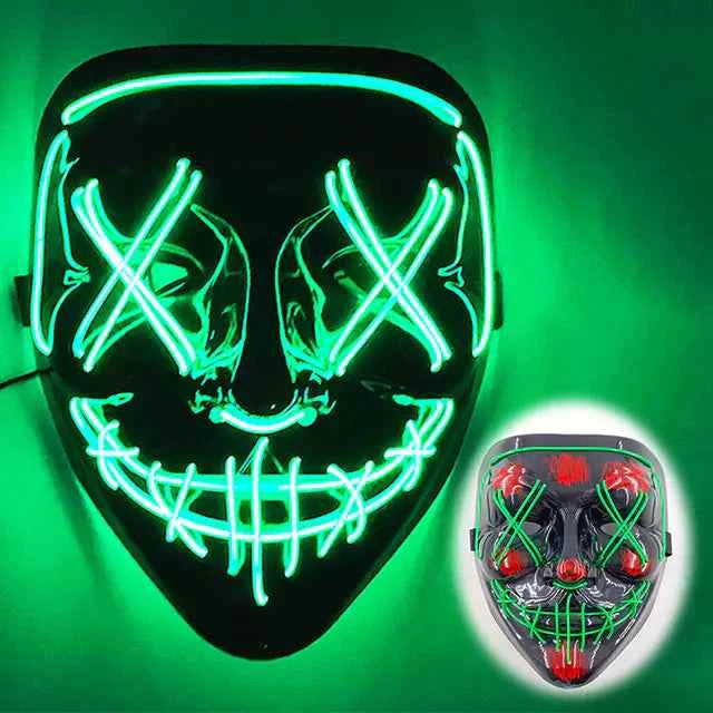 LED Neon Halloween Mask for Cosplay Costume - Winima