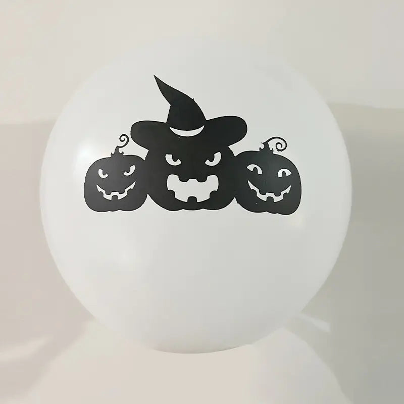 Halloween Skull Black Balloons (Set of Halloween Balloons) - Winima