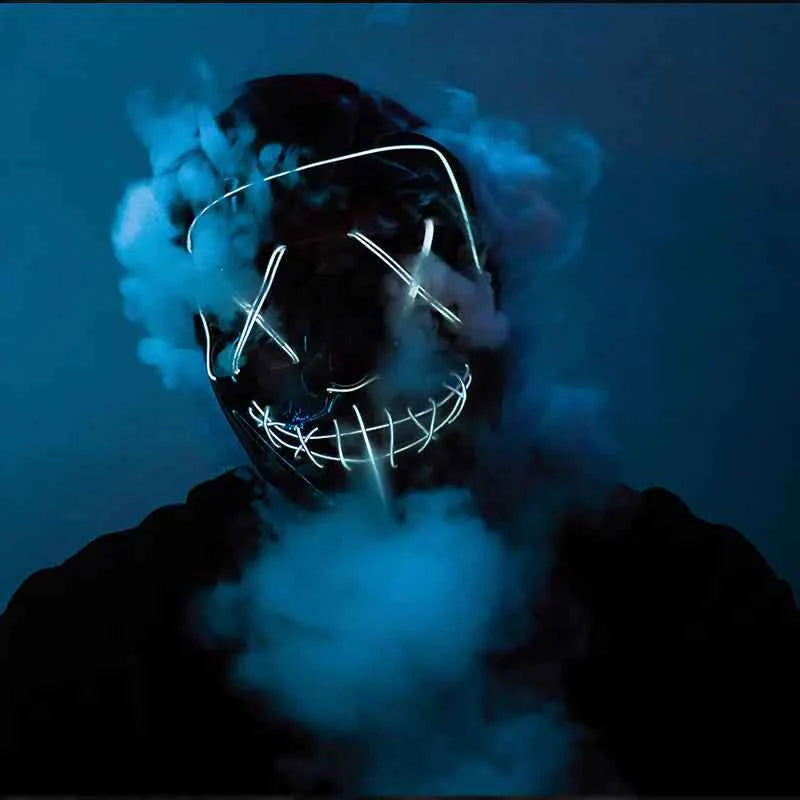 LED Neon Halloween Mask for Cosplay Costume - Winima