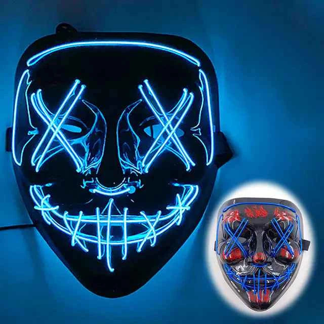 LED Neon Halloween Mask for Cosplay Costume - Winima