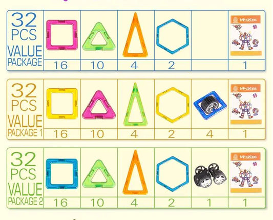 Magnetic Tiles Building Blocks Educational Toys