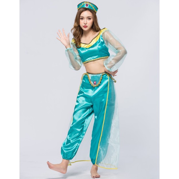 Halloween Costume Aladdin Lamp Role Play Outfit - Winima