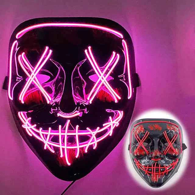 LED Neon Halloween Mask for Cosplay Costume - Winima