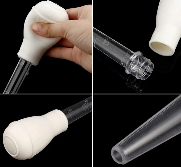 2 PCS Meat & Poultry Baster Heat Resistant BPA Free Turkey Syringe Flavor 30ML - Winima