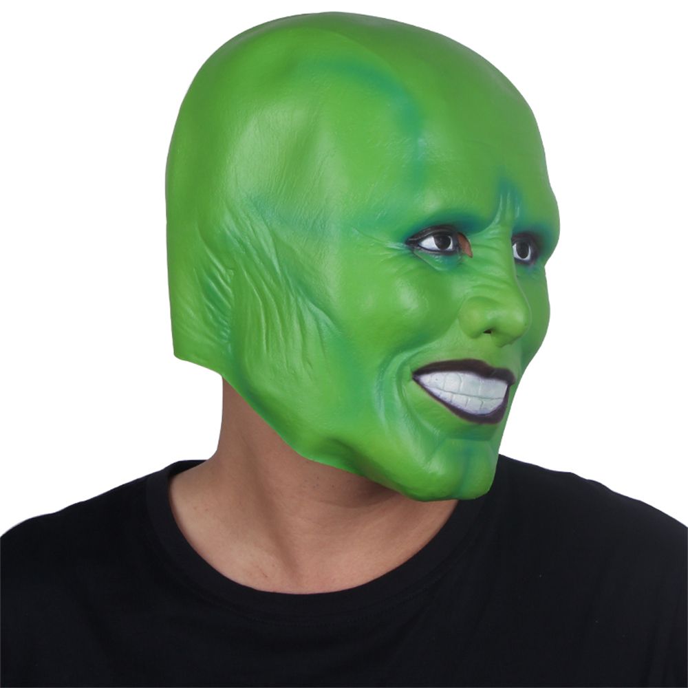 ´The Mask´ Funny Green Latex Mask Jim Carrey Movie Cosplay Headgear Halloween Superhero Fancy Dress Clothing Accessories - Winima