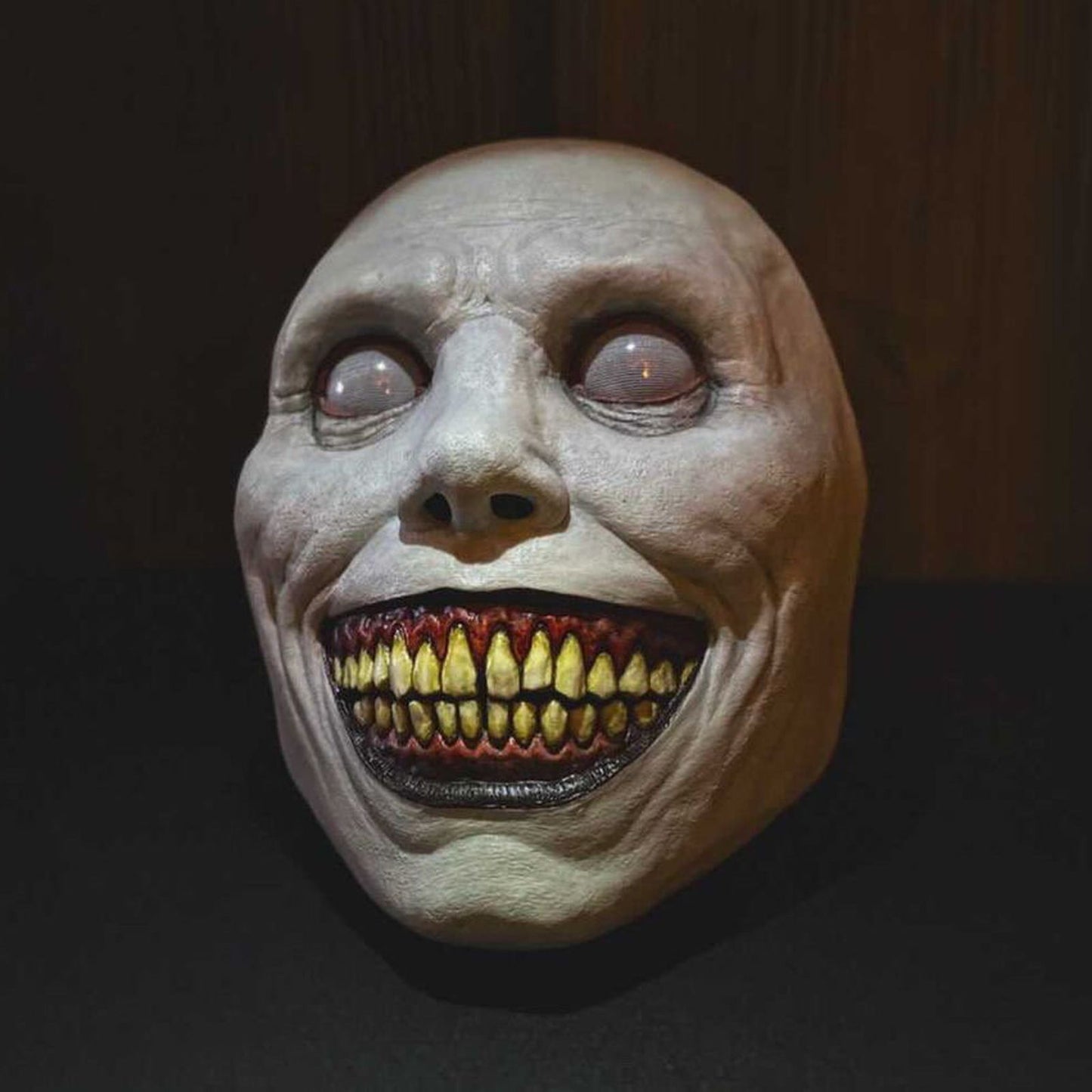 Cosplay Evil Demon Mask - Half Face Latex Halloween Prop for Party Outfit - Winima