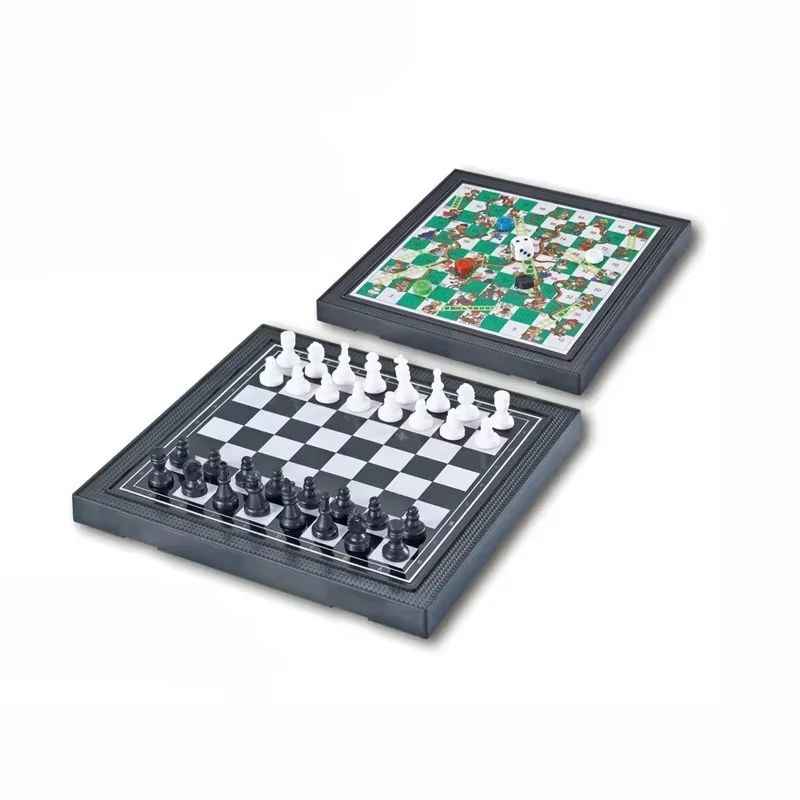 3 In 1 Magnetic Travel Chess Game, Foldable Portable Chess Board Game for Kids, Entertaining Road Trip Toys, Travel Games, and Desktop Toys Perfect Gift for Birthday, Christmas, Thanksgiving