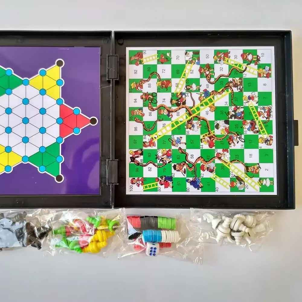 3 In 1 Magnetic Travel Chess Game, Foldable Portable Chess Board Game for Kids, Entertaining Road Trip Toys, Travel Games, and Desktop Toys Perfect Gift for Birthday, Christmas, Thanksgiving