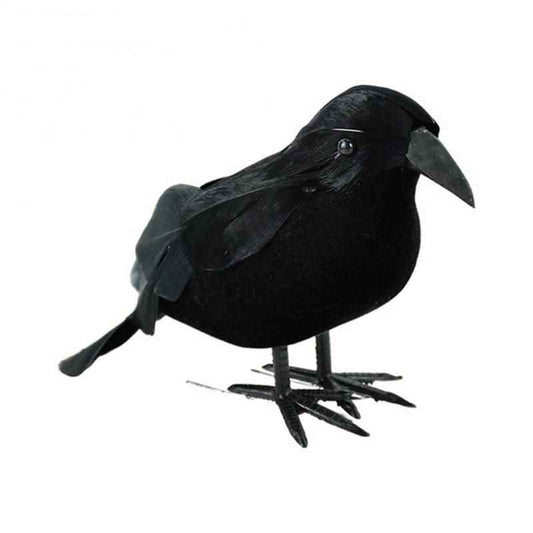 Halloween Black Crow Prop - Scary Raven Model for Party Decor - Winima