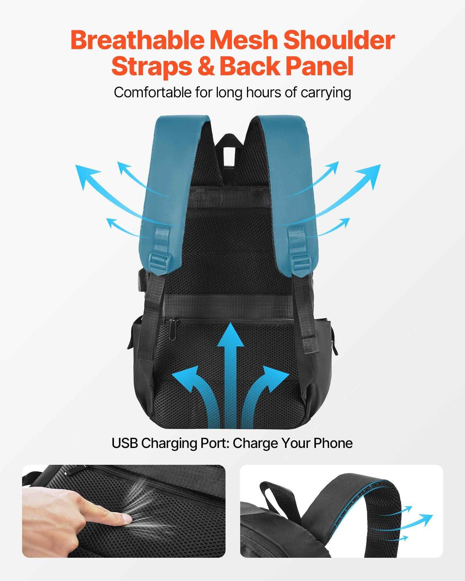 Black Lightweight Backpack - Winima