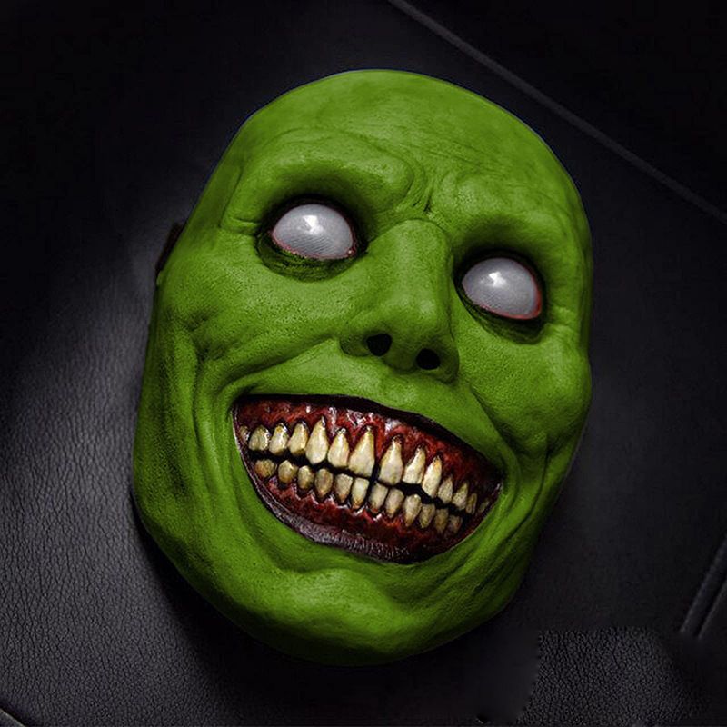 Cosplay Evil Demon Mask - Half Face Latex Halloween Prop for Party Outfit - Winima