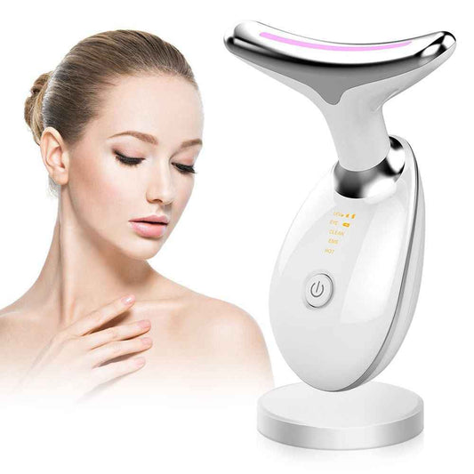 Face and Neck Massager in 3 Colors EMS Beauty Device Lifting Tighten Facial Massagers Wrinkle Remover Reduce Double Chin Devices for Women - Winima