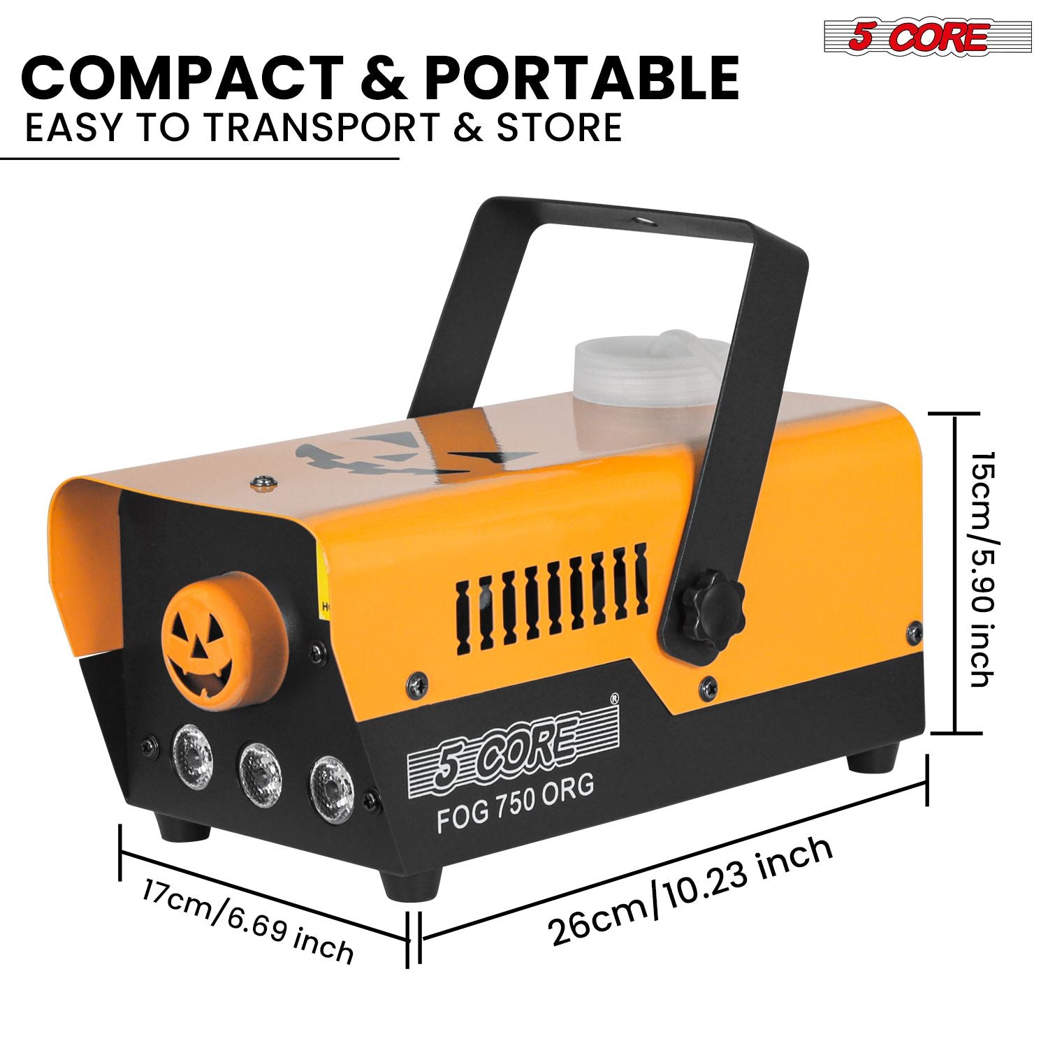 Ultimate 750W Fog Smoke Machine with RGB LED Effects for Halloween & Parties - Winima