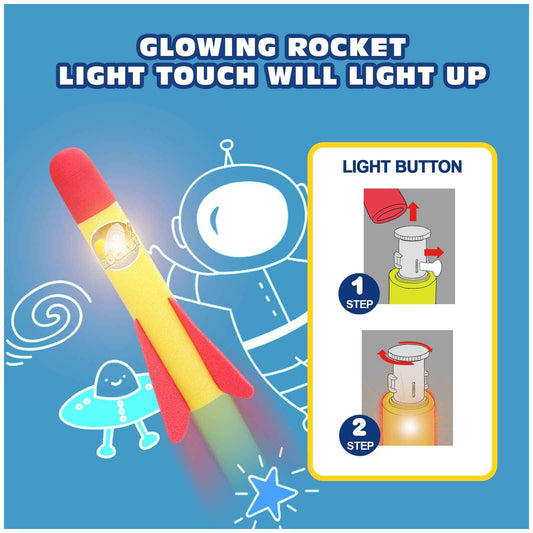 Outdoor Aerial Rocket Launcher - Ideal for Boys and Girls of ages 3 to 8 Years