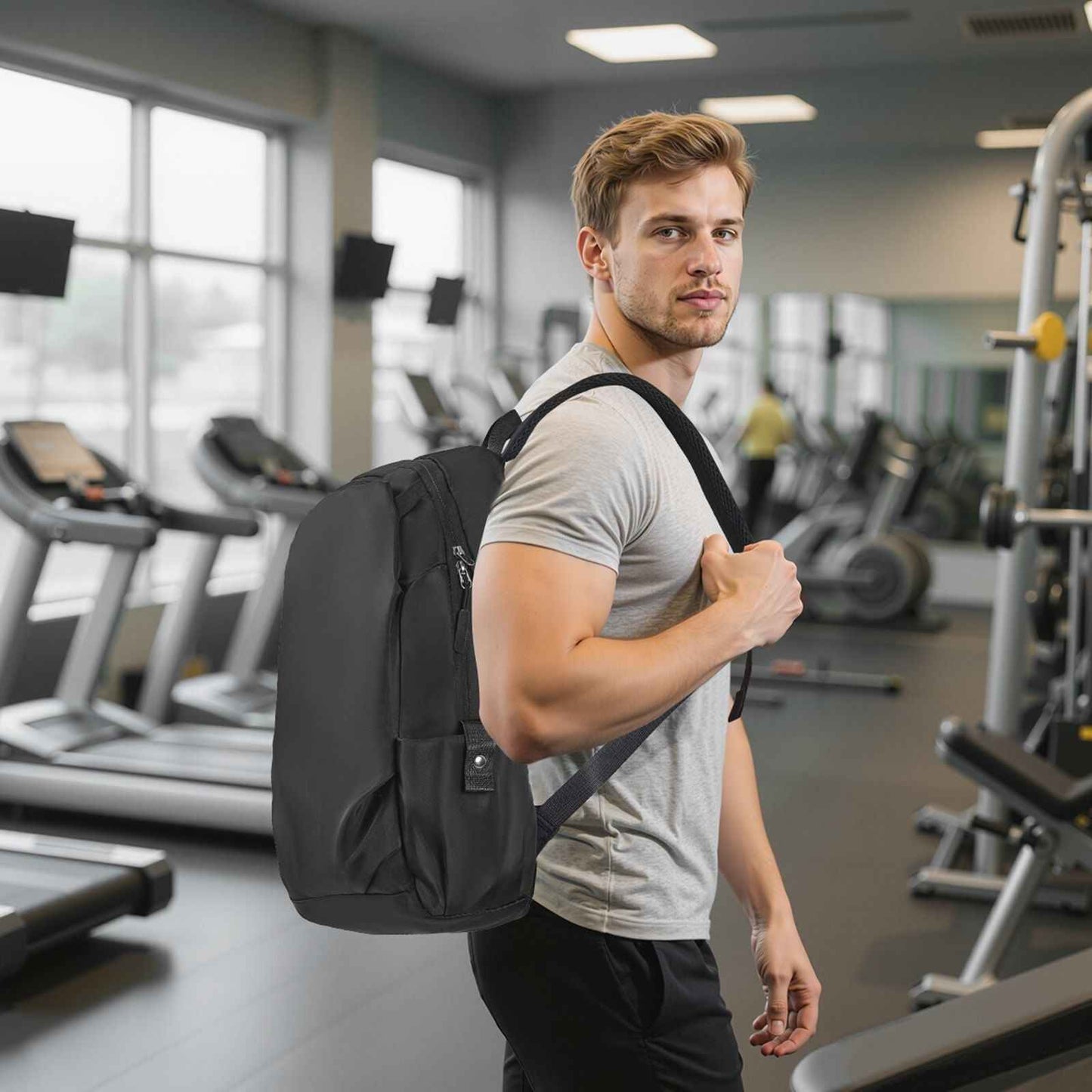 Black Lightweight Backpack - Winima