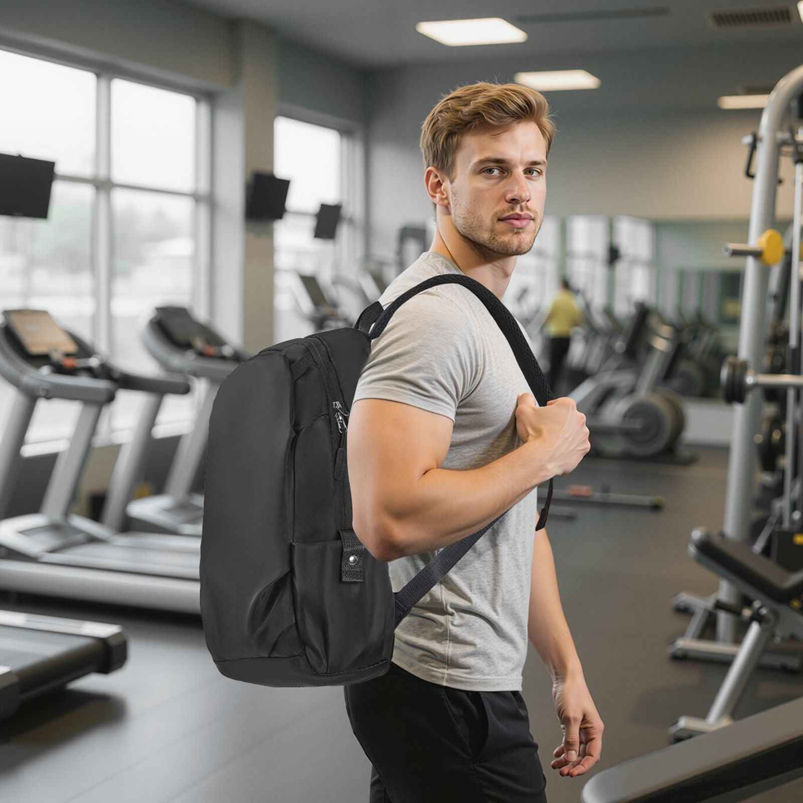 Black Lightweight Backpack - Winima