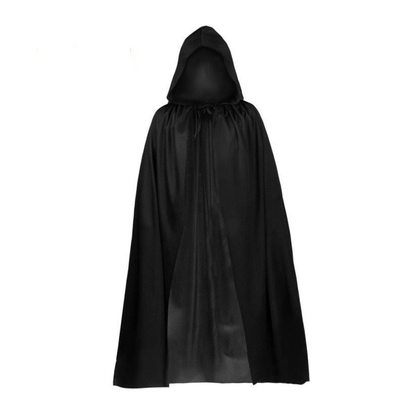 Menacing Grim Reaper Costume Set for Halloween - Black Cloak, Scythe, and Accessories - Winima