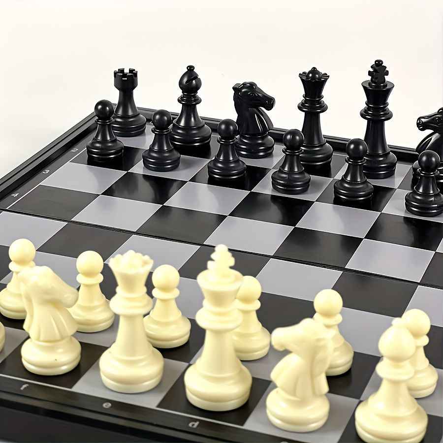 3 In 1 Magnetic Travel Chess Game, Foldable Portable Chess Board Game for Kids, Entertaining Road Trip Toys, Travel Games, and Desktop Toys Perfect Gift for Birthday, Christmas, Thanksgiving