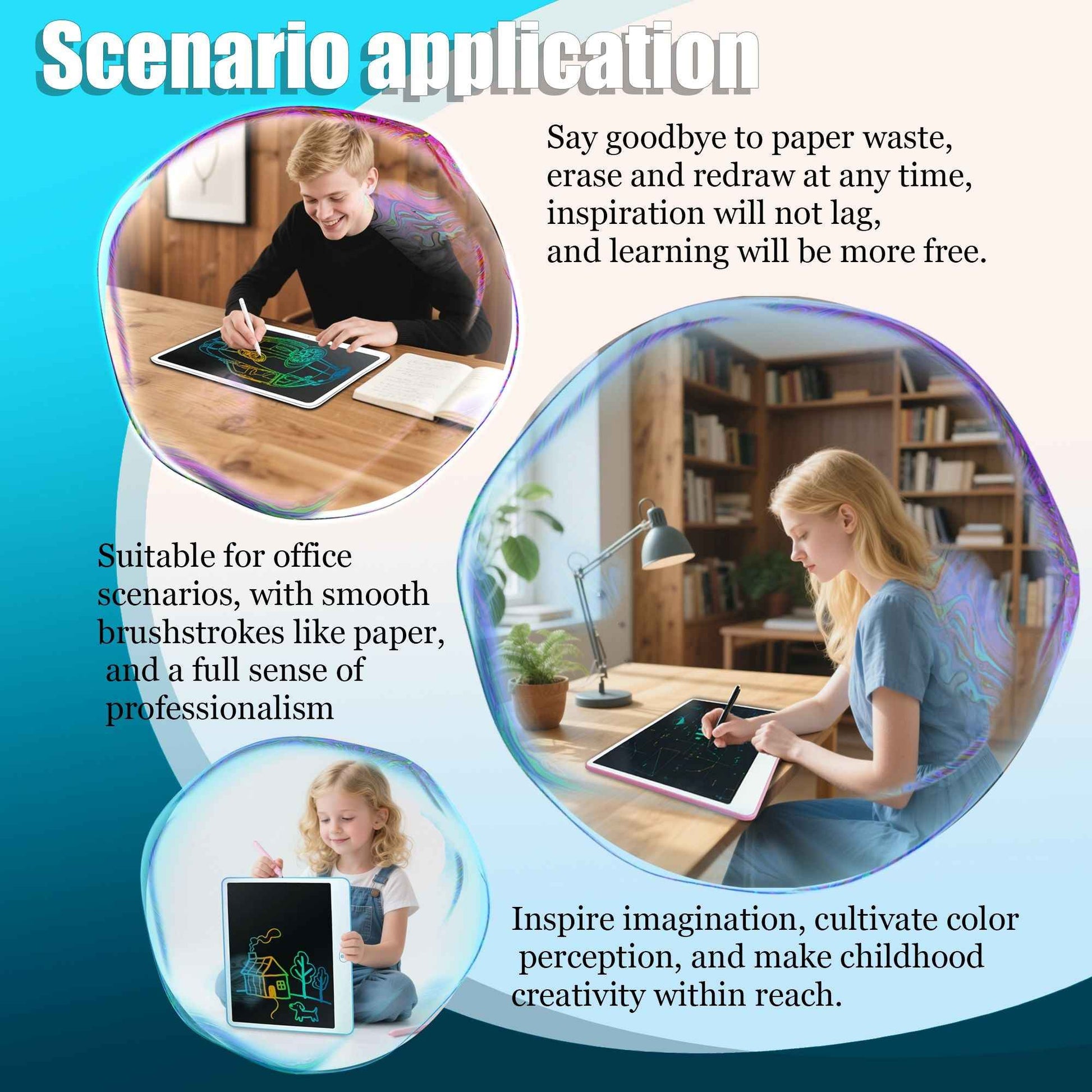 LCD Writing Tablet, Valentines Day Gifts for Kids,16 Inch Colorful Toddler Doodle Board Drawing Tablet, Erasable Reusable Electronic Drawing Pads, Educational and Learning Toys for Kids