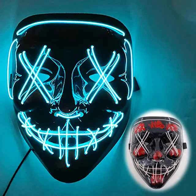 LED Neon Halloween Mask for Cosplay Costume - Winima