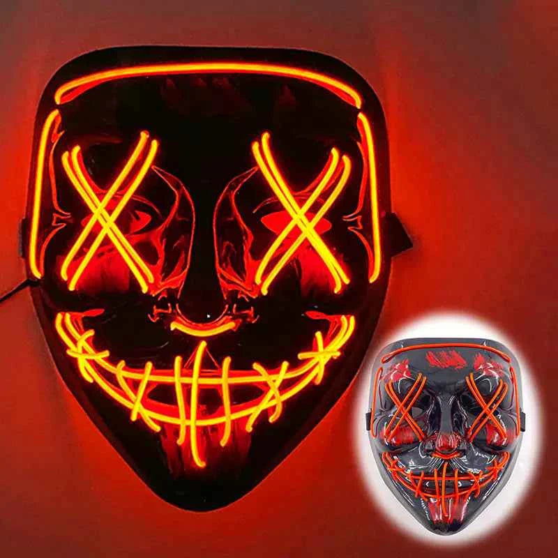 LED Neon Halloween Mask for Cosplay Costume - Winima