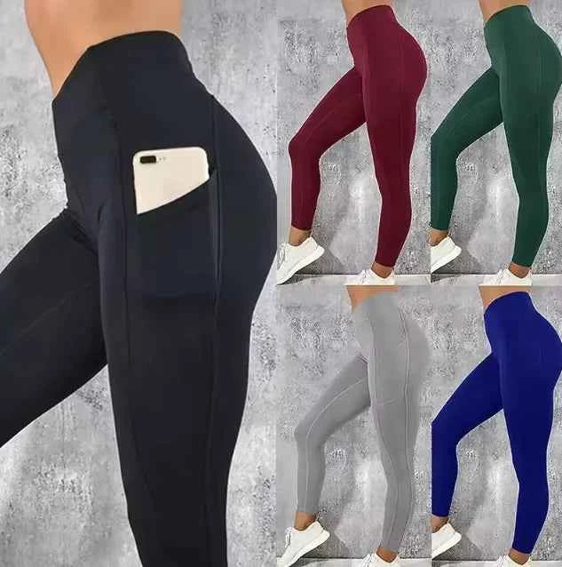 High-Waist Sports Yoga Leggings - Winima