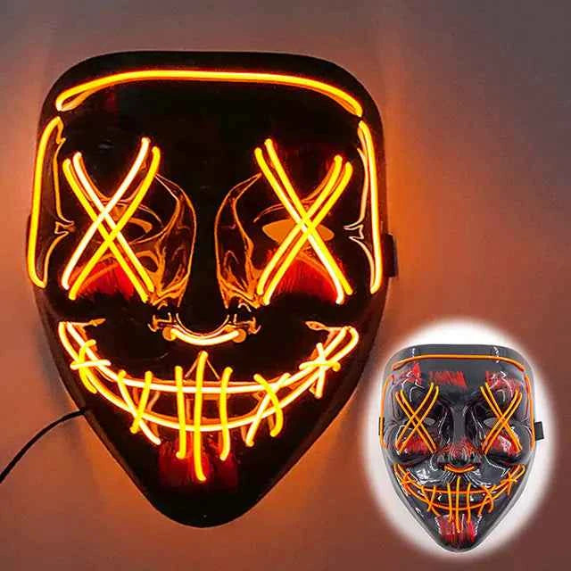 LED Neon Halloween Mask for Cosplay Costume - Winima