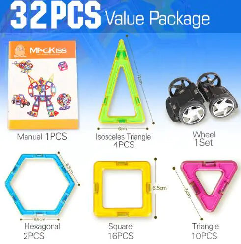 Magnetic Tiles Building Blocks Educational Toys