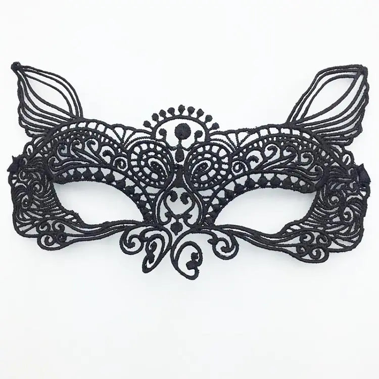 Fashionable Lace Catwoman Mask for Halloween Parties - Winima