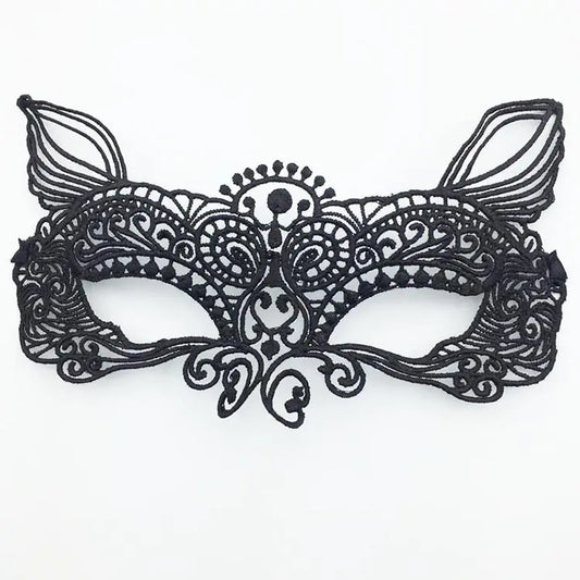 Fashionable Lace Catwoman Mask for Halloween Parties - Winima