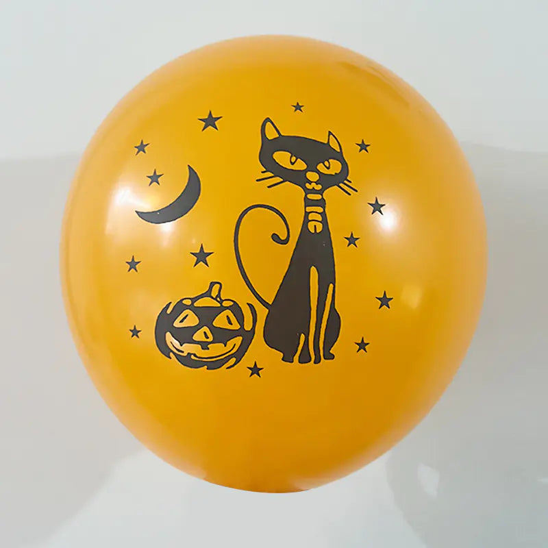 Halloween Skull Black Balloons (Set of Halloween Balloons) - Winima