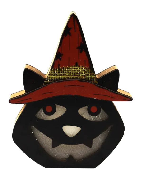 Creative Halloween Wooden Pumpkin Lamp Halloween Decorations - Winima