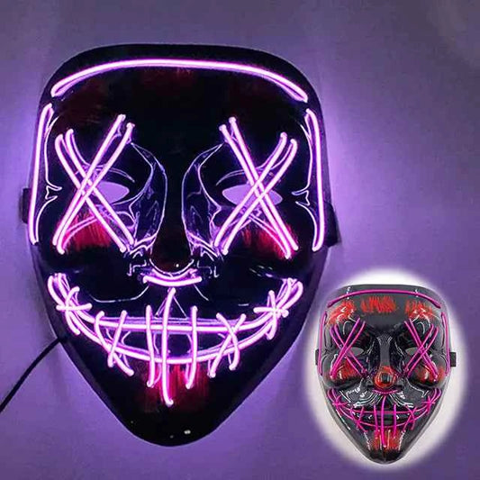 LED Neon Halloween Mask for Cosplay Costume - Winima